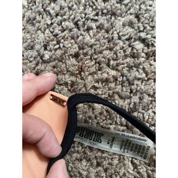 Victoria's Secret PINK Peach Bikini Top Women's Size M - Picture 2 of 5